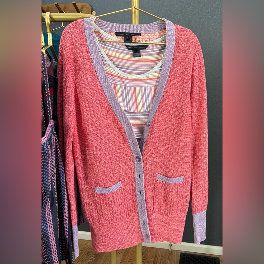 🌟MARC By Marc Jacobs 🌟Silk/Cashmere/Cotton Blend!! Long cardigan - Picture 14 of 16